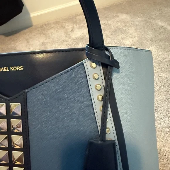 MICHAEL Michael Kors Whitney Large Studded Saffiano Leather Tote Bag - Picture 6 of 16